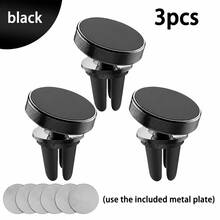 1/2/3PCS Magnetic Car Phone Mount, Strong Magnetic Air Vent Holder, 360° Rotatable, Universal For All Smartphones, Streamlined Stylish Design, Premium Materials, For Car Owners, Daily Commute, Road Trips, Fall Travel, Car Accessories - Clip-on Style - View 11