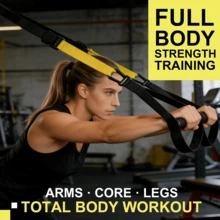 Suspension Training Straps, Adjustable Resistance Bands, Gymnastics Fitness Straps, Pulling Ropes, Stretching Bands, Home Fitness Equipment Set - Multicolor - View 5