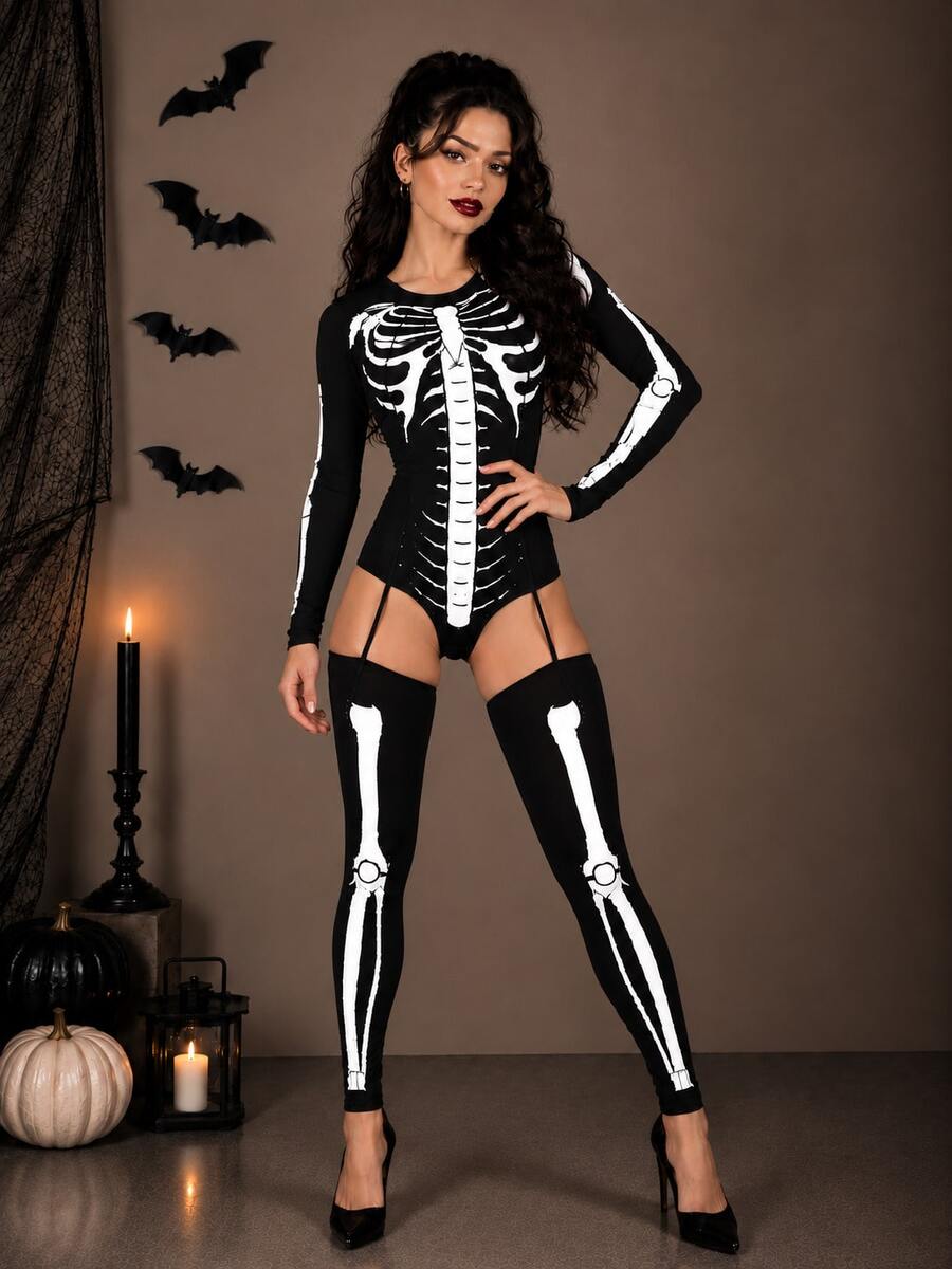 Women Bodysuits - Black - View 1