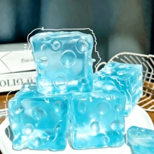 1 buah Kubus Keju Madu Besar yang Lembut dan Dapat Dikunyah, Mainan Pereda Stres Keju Mochi Super Lembut, Hadiah Dekompresi Sensorik yang Menyenangkan, Cocok untuk Dewasa - MultiWarna - View 2