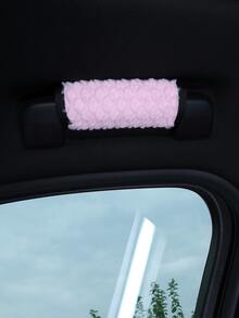 Soft Fluffy Scalloped Plush Car Roof Grab Handle Cover Universal Anti-Slip Comfort Grip Auto Ceiling Handle Protector Sleeve Dustproof Scratch Resistant Multi-Color Optional Car Interior Decoration Accessories - Fan-shaped Fish Scale - View 22