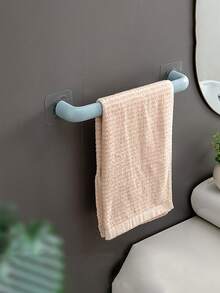 1set Multi-Functional Towel Rack - Self-Adhesive Towel Rack - Wall-Mounted Bathroom Towel Rack - Shoe Rack - Bathroom Slippers Rack - Free Hole-Drilling Bathroom Towel Bar - Multicolor - View 5