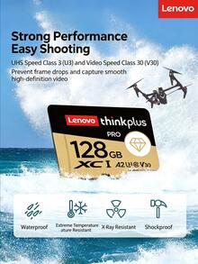 Lenovo TF Card (Micro SD Card) Compatible With Cameras, Surveillance, Home Storage, Dash Cams [Platinum Edition] Ultra HD 4K Camera Memory Card - View 4