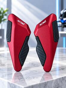 Motorcycle Rear Passenger Foot Pegs PCX160 PCX125, 1 Pair Enlarged & Widened CNC Aluminum Alloy Rear Foot Pegs With Anti-Slip Rubber Pads, Passenger Footrest Pads, Scooter Motorcycle Modification Replacement Parts - A - View 16