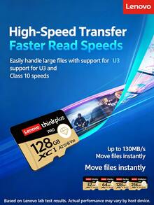 Lenovo TF Card (Micro SD Card) Compatible With Cameras, Surveillance, Home Storage, Dash Cams [Platinum Edition] Ultra HD 4K Camera Memory Card - View 2