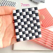 1/5pcs Checkerboard Line Series Soft Clay Jewelry Making Molds, Used For Making Checkerboard Earrings, Line Shaped Polymer Clay Tools, Creative Jewelry Making Handmade DIY Earring 3D Embossing Cutting Tool - White - View 5