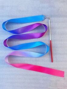 1pc 2m Gradient Color Dance Ribbon, Artistic Dance Gymnastics, Talent Performance Decoration Prop, Gymnastics Dance Ribbon Party Gift, Gymnastics Performance Gymnastics Training Tool, Birthday Party, Ribbon Decoration Small Gift - A - View 10