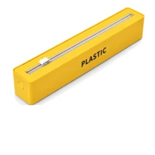 Plastic Wrap Cutter With Sliding Blade, 3-Way Mounting With Strong Suction Cup, Magnetic Back And Hook-And-Loop Fastener, Kitchen Foil And Cling Film Dispenser, Clean Cut, Space-Saving Organizer For Fridge, Countertop And Wall, Easy To Use Daily - View 22
