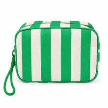 Cute Casual Striped Women's Makeup Bag, A Fashionable Striped Toiletry Bag With Braided Rope Zipper Design Storage Bag, Lightweight And Portable Opening And Closing, Easy To Store; Available In Multiple Colors, Convenient For Travel And Daily Use - Multicolor - View 14