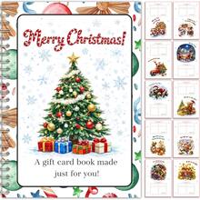 Christmas Gift Card Album: 10 Theme Inner Pages DIY Spiral Binding Gift Card Storage Book Just Add Gift Cards Creative Surprise Christmas Gift For Family, Friends, Teachers And Colleagues - View 5
