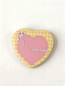 Cute Heart Shape Pattern Brooch, Pin Badges, Metal Lapel Pins, Decor Accessories For Backpack Clothes Hats, Best Gifts For Friends, Birthday Gifts - Heart-shaped - View 9