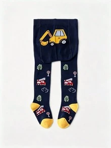 5 Pairs Baby & Toddler Tights, Cute Cartoon Pattern Tights, Suitable For All-Season Daily Wear - Multicolor - View 4
