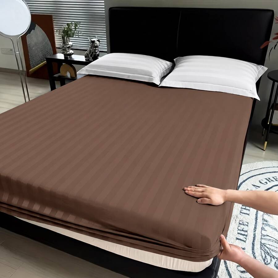 Beyoung Fitted Sheets - Coffee Brown - View 1