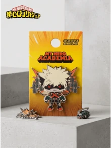 Monogram 1PC Style Collectible Enamel Pin, Bakugou Katsuki Cute Anime Lapel Badge, Hero Fan Gift - Multicolor - View 2