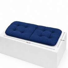 1PC - 4PCS Modern Square Chair Cushion – Decorative & Soft Seat Pad For Dining, Office, And Home Furniture Decor - Baby Blue - View 7