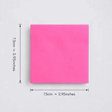 Set 6 Warna Kertas Tempel Persegi Berwarna-warni, Bantalan Memo Perekat Diri yang Dapat Ditulis untuk Belajar, Kantor, Perencanaan, Pengingat, dan Memo - Satu-Ukuran - View 7
