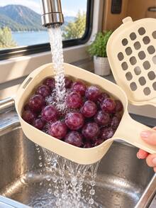 2 pcs Keranjang Saringan Buah Mini Mudah Dibersihkan dengan Gagang - Cocok untuk Ceri dan Blueberry, Keranjang Penyaring Dapur Plastik Tahan Lama, Rak Penyimpanan Buah Dapur - MultiWarna - View 11