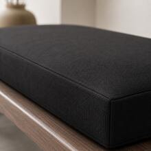 Heavy-Duty Indoor/Outdoor Bench Pad – Sophisticated Design For High-Traffic Seating Areas - Black - View 7