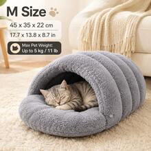Slipper Shaped Cat & Dog Bed, Comfortable Indoor Sleeping Nest For Autumn/Winter - Multicolor - View 22