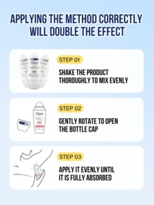 Dove Dove Invisible Dry 女用止汗滾珠，48小時吸汗微鹽配方，持久清新乾爽不黏膩，便攜式，0%酒精，保濕乳霜，腋下護理除味，適合日常、夏季、健身房及敏感肌，40ml - 隱形乾爽40ml - 查看 10