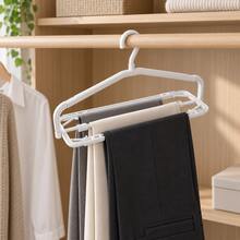 Telescopic Folding Coat Rack, Multi-Functional Wardrobe Storage Organizer, Adjustable Width Drying Rack, Non-Slip Pants Hanger, Space-Saving Clothes Organizer, Home Balcony Closet Hanging Storage Rack - White - View 5