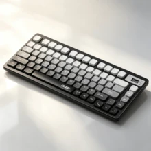 Acer Dilengkapi layar digital | Set keyboard dan mouse nirkabel Bluetooth dual-mode warna hitam dan merah muda. Pengoperasian senyap, dapat diisi ulang, daya tahan baterai lama. Tombol angka berorientasi bisnis. Kompatibel dengan Mac / Tablet / Ponsel / Laptop / Desktop. - View 7