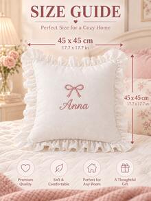 Customized Name Pillowcase, Embroidered Pillowcase, Without Pillow Insert, Couple Gift, Wedding Gift, Wedding Keepsake - Multicolor - View 6