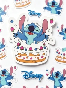 Disney 50件組迪士尼生日派對貼紙套裝，防水PVC材質，適合兒童與動漫愛好者，可愛派對裝飾、剪貼簿與置物櫃裝飾禮品，附可愛貼紙配件 - 彩色 - 查看 4