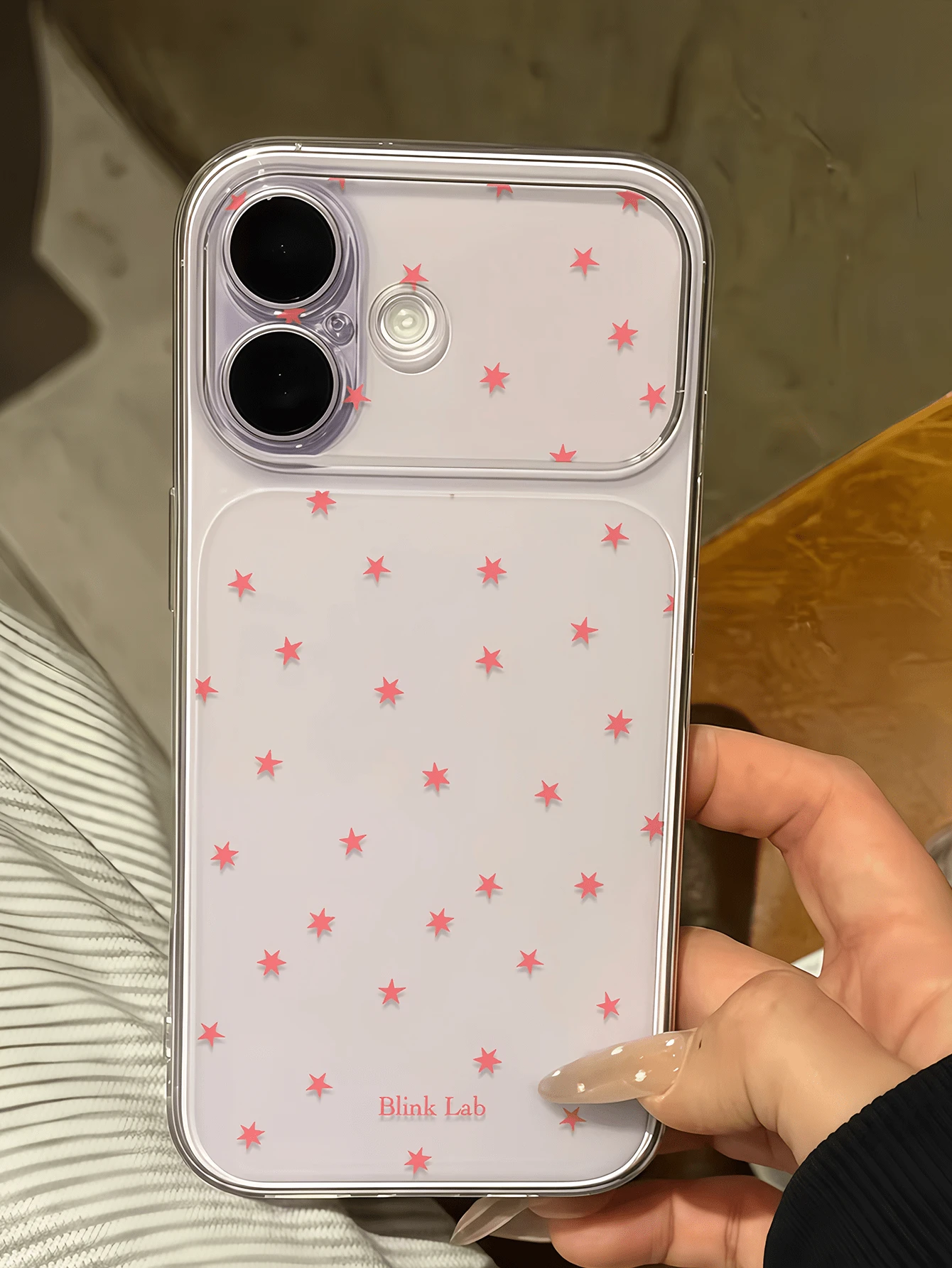 1pc Transparent Gentle Star Glitter Personalized Minimalist Full Coverage TPU Shockproof Phone Case Compatible With Apple 18 17 16 15 14 13 12 11 Pro Max Air Protective Shell - Multicolor - View 1