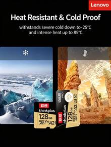 Lenovo TF Card (Micro SD Card) Compatible With Cameras, Surveillance, Home Storage, Dash Cams [Platinum Edition] Ultra HD 4K Camera Memory Card - View 6