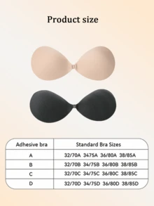 1pc Women's Invisible Silicone Bra, Front Closure Design, Invisible Push-Up Bra Pads Adhesive, Suitable For Dresses, Robes, Wedding Dresses And Other Occasions - Multi-color - View 6
