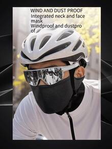 1/2Pcs Unisex Geometric Neck Gaiter, Breathable Earloop Half Face Cover, 100% Polyester Knit Jacquard, For Cycling Skiing Cosplay Halloween. - Multicolor - View 9