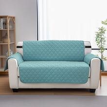Pet Dog Sofa Cover With Straps, (Black/Grey/Brown/Mint Blue) Reversible Furniture Protector, Stain-Resistant & Tear-Resistant Seat Cushion Cover, Machine Washable Pet Sofa Cover, 24-78 Inch Armchair/Sofa Cushion - Mint Blue - View 4