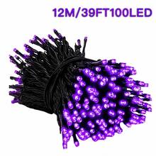 1PCsolar Powered Christmas Courtyard Atmosphere Light String, Outdoor Decoration High Brightness LED Color Light String, Red Green/Red White, Suitable For Decorating Christmas Trees, Courtyards, Indoor And Outdoor Holiday Scenes - Solar String Lights - View 10