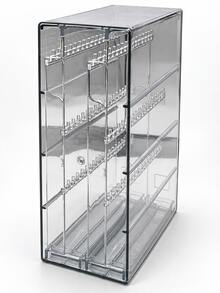 Acrylic Jewelry Storage Display Box, Dust-Proof Necklace Hanging Storage Rack, Earring Bracelet Ring Jewelry Display Box, Vanity Tabletop Jewelry Storage Box - Multicolor - View 15