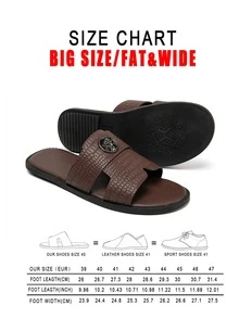 2026 New Men's Summer Casual Crocodile Pattern Open Toe Soft Sole Slides - Brown - View 2