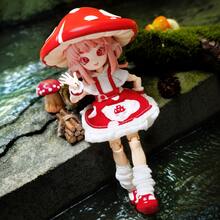 دمية BJD فطرية 12 سم متعددة المفاصل قابلة للحركة، صندوق عمياء، شخصية بأسلوب الأنمي، إكسسوارات ملابس أنيقة، زينة مجموعة مكتبية & هدية عيد ميلاد - فطر - مشاهدة 4