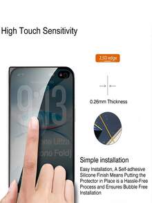 4片裝隱私防窺鋼化玻璃螢幕保護貼，相容 iPhone Duo，防刮防指紋防窺玻璃膜 - 黑色 - 查看 6
