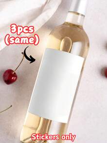 Custom Personalized Photo Wine Bottle Label Stickers, Personalized Waterproof Wine Bottle Decorations,Wedding Anniversary Birthday Party Gift Custom Image And Text Stickers, DIY Wine Bottle Decorations, Christmas Decorations, Wine Bottle Not Included - Multicolor - View 11