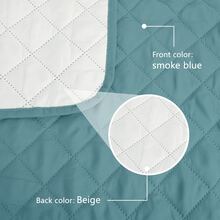 Pet Dog Sofa Cover With Straps, (Black/Grey/Brown/Mint Blue) Reversible Furniture Protector, Stain-Resistant & Tear-Resistant Seat Cushion Cover, Machine Washable Pet Sofa Cover, 24-78 Inch Armchair/Sofa Cushion - Mint Blue - View 6