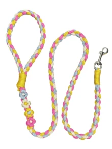 Cat & Dog Leash Handmade Creative Contrast Color Braided Rope Suitable For Agility Training Lightweight Outdoor & Controllable - Multicolor - View 10