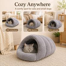 Slipper Shaped Cat & Dog Bed, Comfortable Indoor Sleeping Nest For Autumn/Winter - Multicolor - View 4