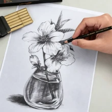 12pcs Professional Sketching Pencils, 2H-8B Drawing Pencil Set, Professional Hand-Drawn Sketching Pencils, Ideal Choice For Artists, Students And Beginners Sketching Creation, Back To School Gift, Christmas Gift - Sketch Pencil Set - View 6