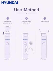 HYUNDAI Modern 2-In-1 Painless Hair Removal Device, 1pc 300mAh Battery Type-C Rechargeable Wireless Rotary Shaver & Trimmer, Suitable For Women Sensitive Skin Bikini Face Lip Legs Grooming - View 10