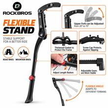 ROCKBROS 1件裝 自行車腳撐 山地車支架 成人用 24-28吋可調節側腳撐 鋁合金防滑後置支架 - 彩色 - 查看 8
