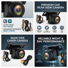 1080P Car Rear View Camera 170 Degree Wide Angle Waterproof Night Vision Car Backup Camera - AHD - View 1