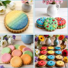 12-Piece Set Of Cookie Molds, Stainless Steel Round Baking Rings, For Cutting Pastries, Cookies And Dough, Mousse Cake Doughnuts, Various Sizes Of Round Cookie Cutters, Small Cake Cutters, Dough Cutters - Multicolor - View 11