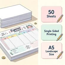 Expense Tracker Journal For Income Expenses And Savings Records, Personal Money Management Notebook For Adults And Families, Home Budget Planning, Daily Spending Tracking And Monthly Financial Review - A5 - View 5