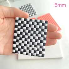 1/5pcs Checkerboard Line Series Soft Clay Jewelry Making Molds, Used For Making Checkerboard Earrings, Line Shaped Polymer Clay Tools, Creative Jewelry Making Handmade DIY Earring 3D Embossing Cutting Tool - White - View 3