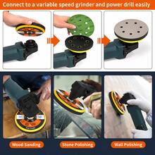 42pcs 5 Inch 8-Hole Car Scratch Repair Polishing Set, 40pcs 600-5000 Grit Hook & Loop Wet/Dry Sanding Discs, 1 Backing Pad + 1 Foam Interface Pad, Dust-Free & Anti-Clogging, Suitable For Car Paint, Glass, Metal, Resin, Wood Polishing - Black - View 4